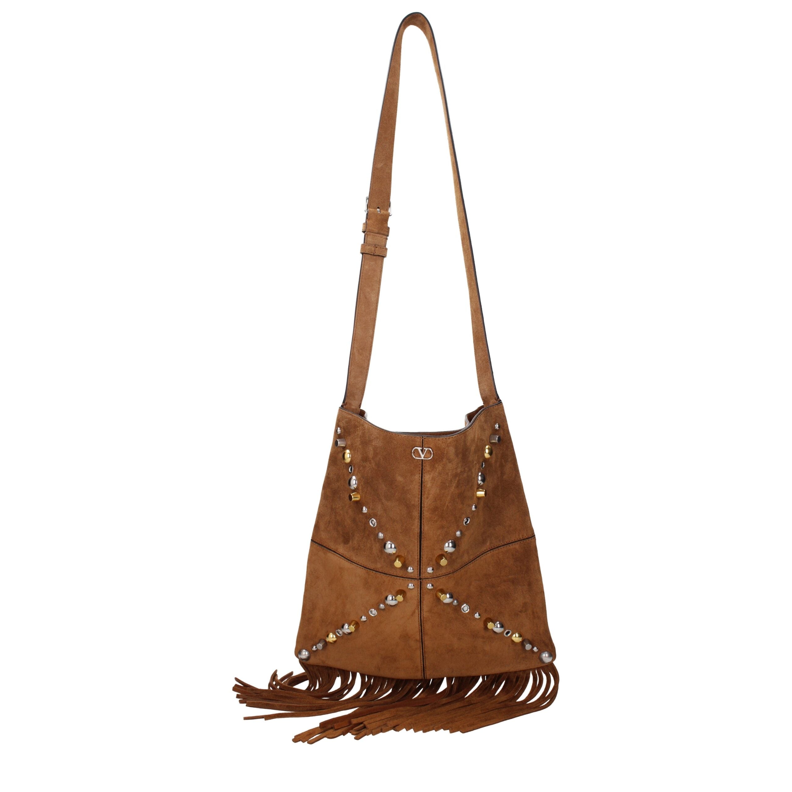 Valentino Garavani Brown Leather Crossbody Bag