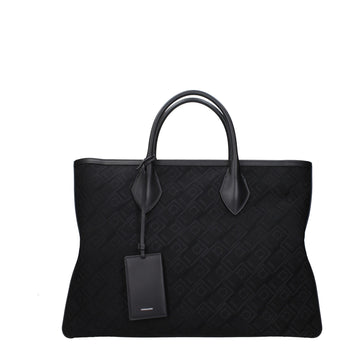 Salvatore Ferragamo Black Fabric Handbag