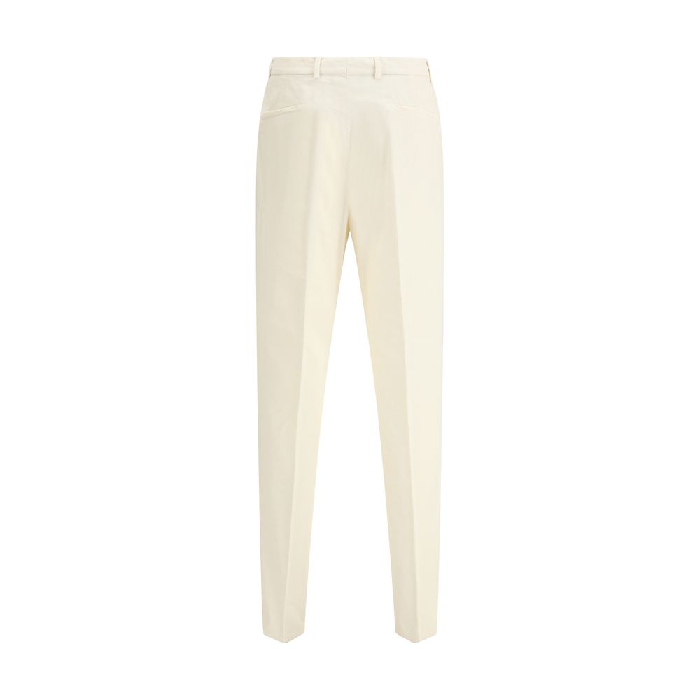 Brunello Cucinelli Cream Cotton Casual Pants