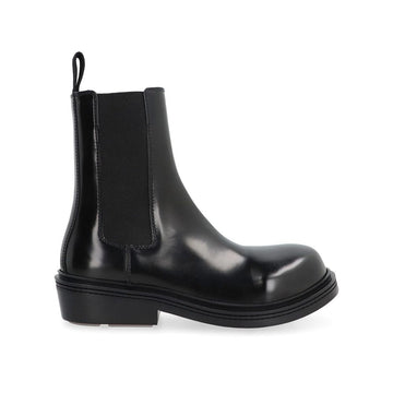 Bottega Veneta Black Calfskin Chelsea Boots