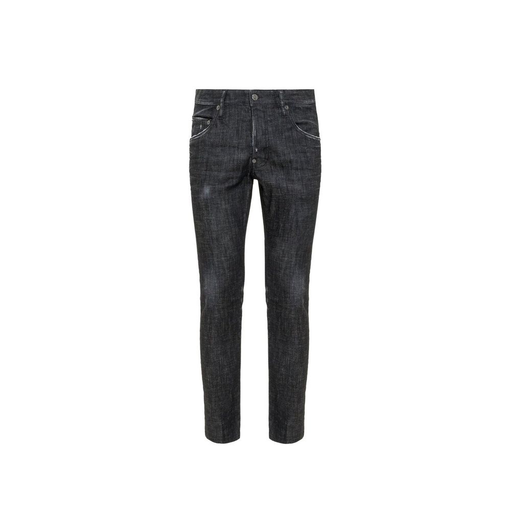 Dsquared² Black Cotton Jeans Denim