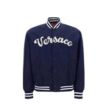 Versace Blue Nylon Bomber