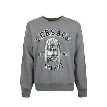 Versace Gray Cotton Sweatshirt