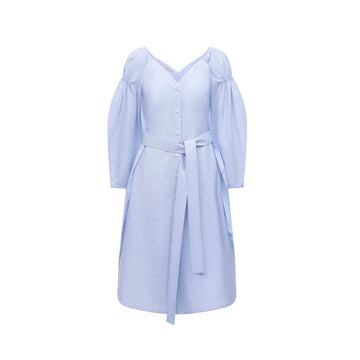 Stella McCartney Blue Cotton Casual Dress