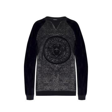 Balmain Black Elastane Sweatshirt