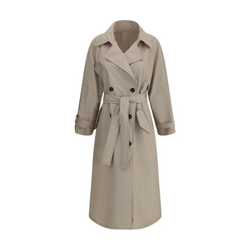 Brunello Cucinelli Beige Polyester Coat