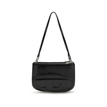 Diesel Black Calf Leather Bos Taurus Shoulder Bag