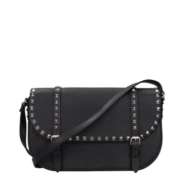 Valentino Garavani Black Leather Crossbody Bag
