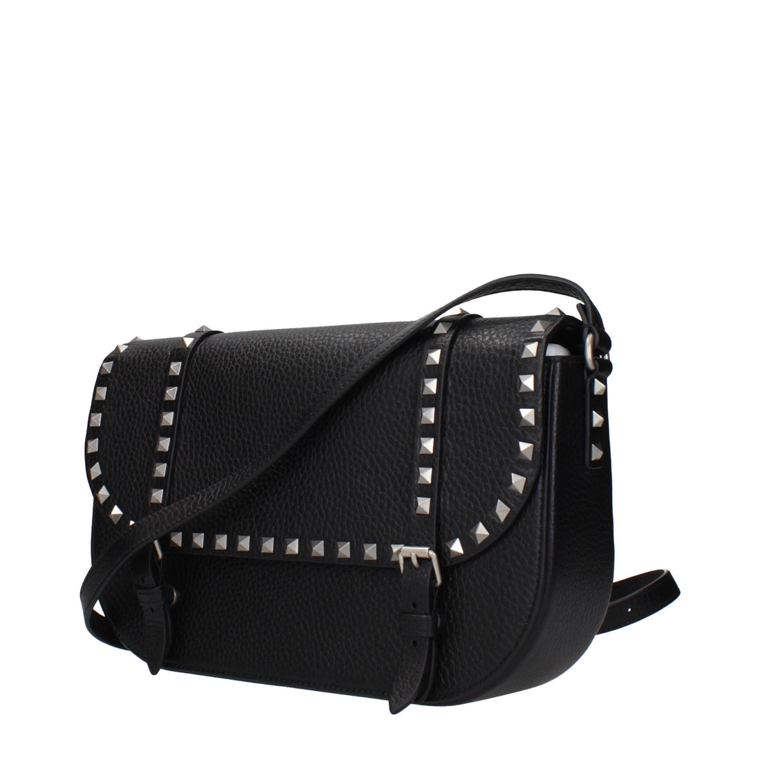 Valentino Garavani Black Leather Crossbody Bag