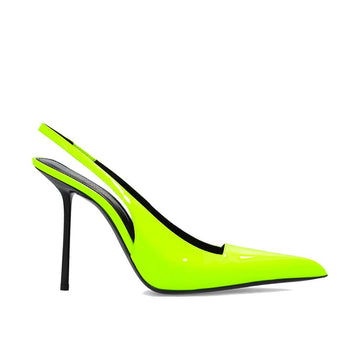 Saint Laurent Yellow Calfskin High Heel Pumps