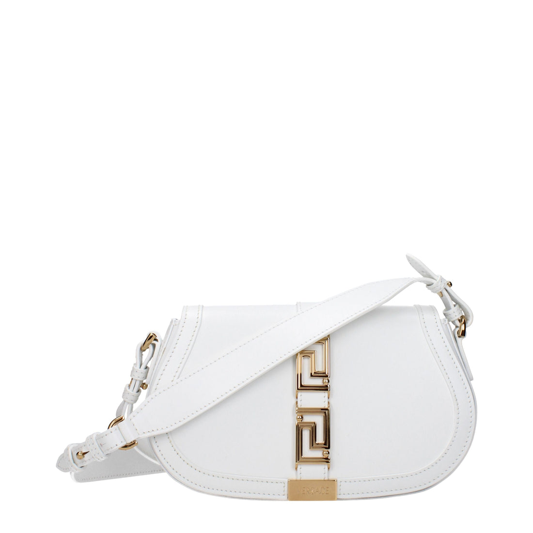 Versace White Leather Crossbody Bag