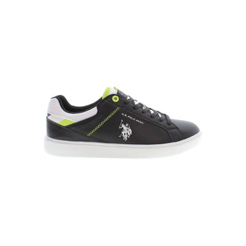 U.S. POLO ASSN. Black Polyester Low Top Sneakers