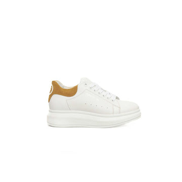 Cerruti 1881 White Cowhide Women Platform Sneaker