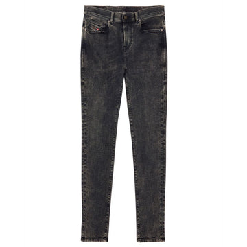 Diesel Black Cotton Men Jean