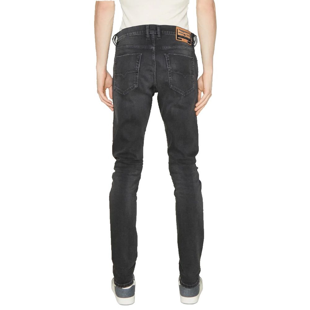 Diesel Black Cotton Men Jeans