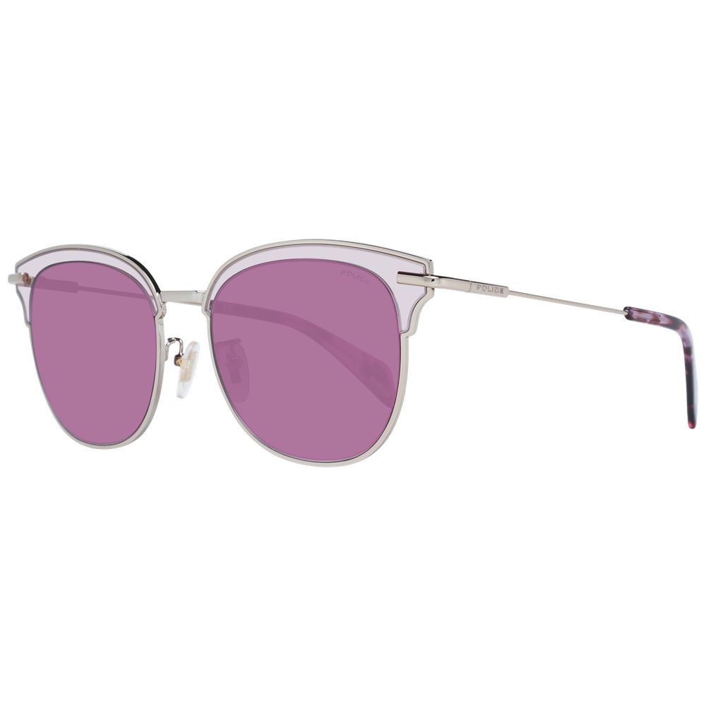 Police Burgundy Metal & Plastic Sunglasses