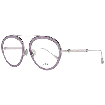 Tod's Purple Metal & Leather Glasses (Frames)