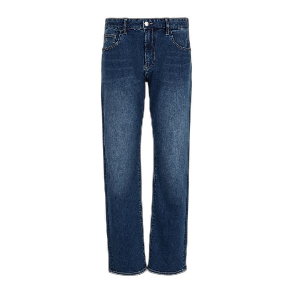 Armani Exchange Blue Cotton Skinny Jeans
