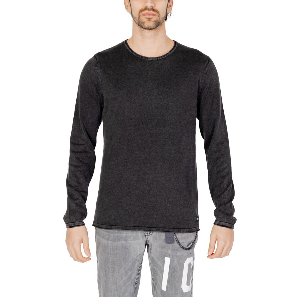 Jack Jones Black Cotton Sweatshirt