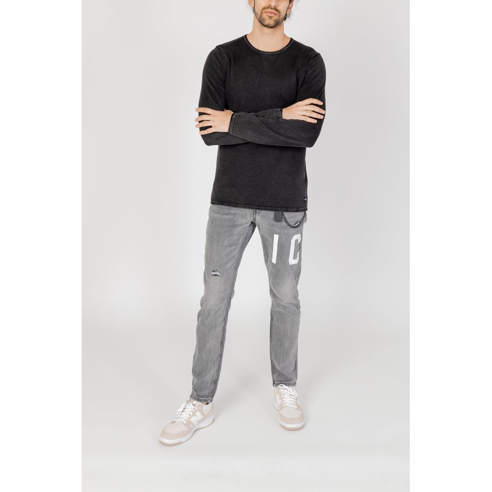 Jack Jones Black Cotton Sweatshirt