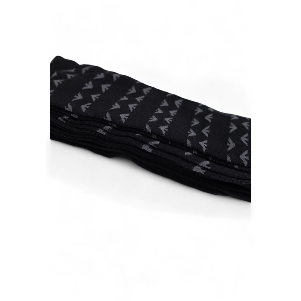 Emporio Armani Underwear Black Cotton Socks