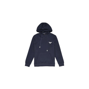Emporio Armani Underwear Blue Cotton Hoodie
