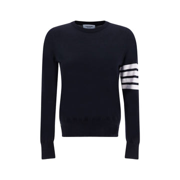 Thom Browne Gray Fleece Wool Sweatshirt