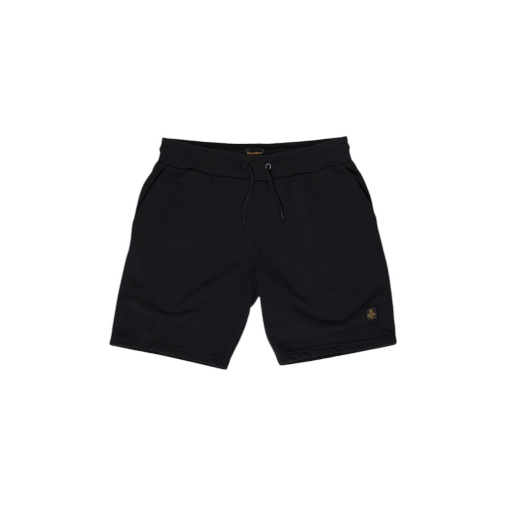 Refrigiwear Black Cotton Bermuda Shorts