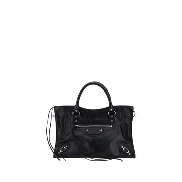 Balenciaga Black Lamb Ovis Aries Aries Shoulder Bag