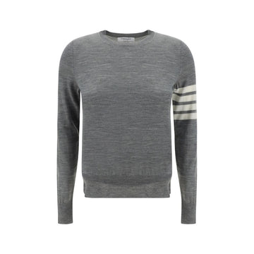 Thom Browne Gray Fleece Wool Sweatshirt