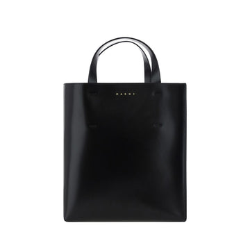 Marni Black Calf Leather Bos Taurus Handbag