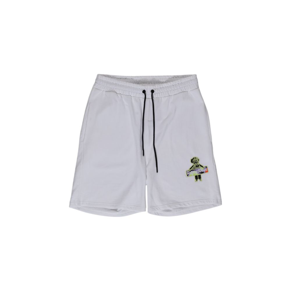 Refrigiwear White Cotton Bermuda Shorts