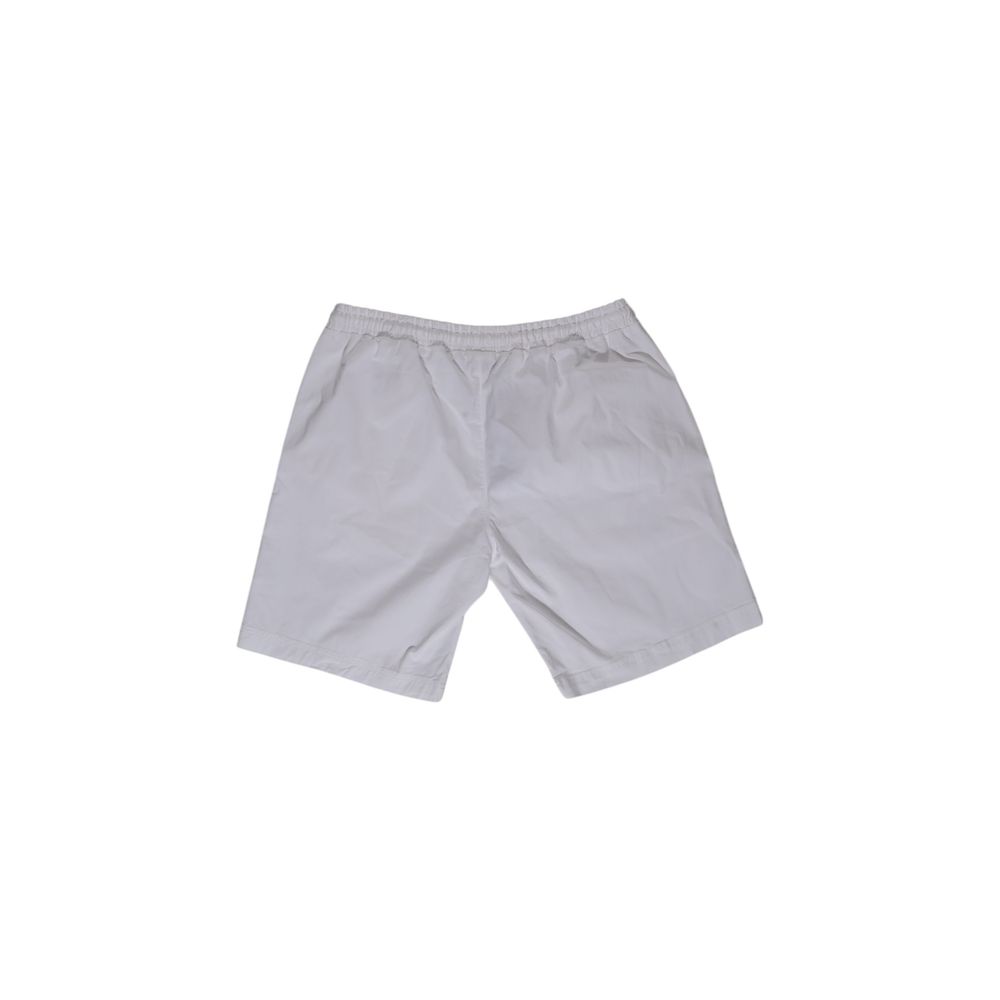 Refrigiwear White Cotton Bermuda Shorts
