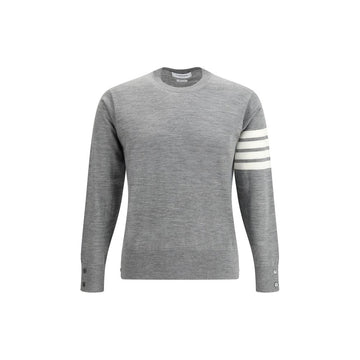 Thom Browne Gray Fleece Wool Sweatshirt