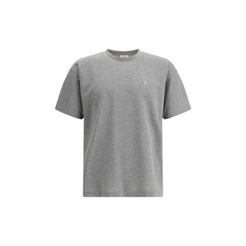 Saint Laurent Grey Cotton Oversized T-shirt