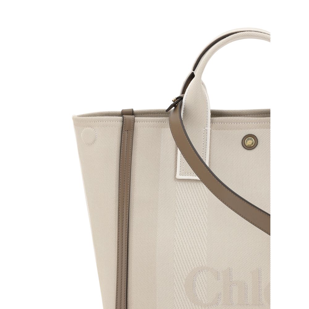 Chloé Beige Cotton Handbag