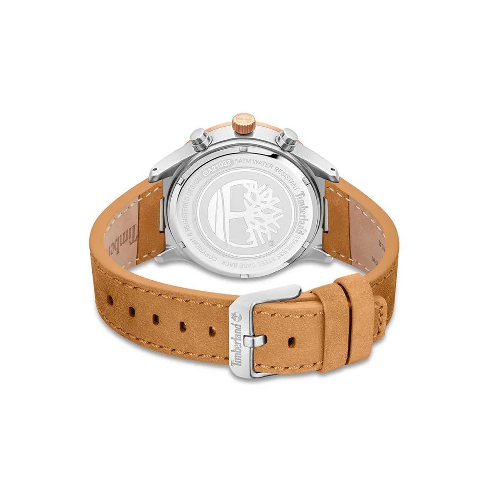 Timberland Brown Leather Dress Watch