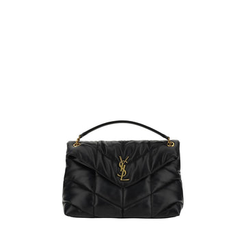 Saint Laurent Black Lamb Leather Shoulder Bag