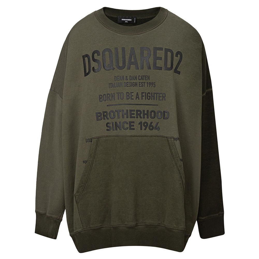 Dsquared² Green Cotton Sweatshirt