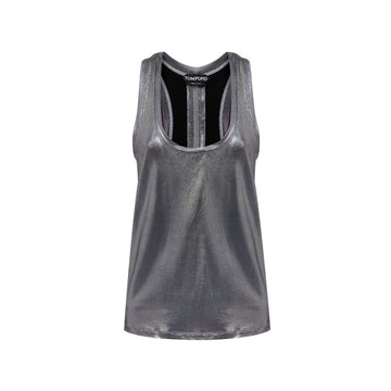Tom Ford Gray Viscose Tank Tops