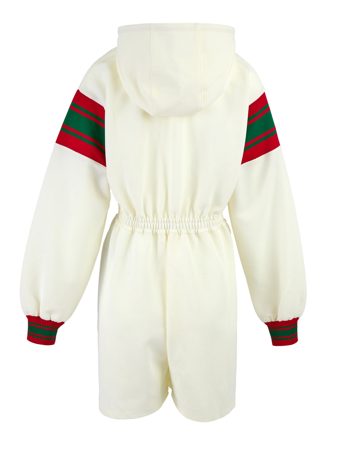 Gucci Cream Polyester Hooded Logo Sweatsuit