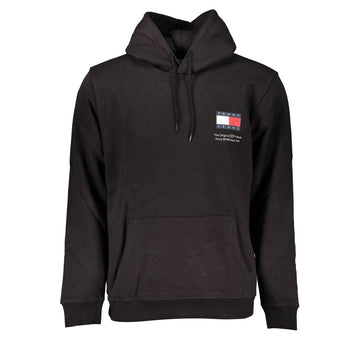 Tommy Hilfiger Black Cotton Men's Sweater Hoodie