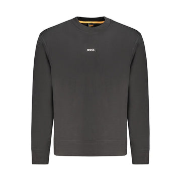 Hugo Boss Black Cotton Men Sweater
