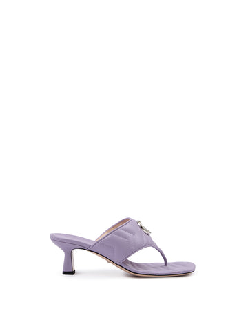 Gucci Mystic Purple Nappa Charlotte Leather Sandals