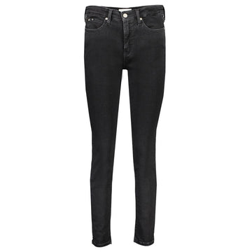 Calvin Klein Black Cotton Women's Skinny Jean