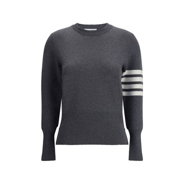 Thom Browne Gray Fleece Wool Sweatshirt