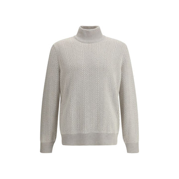 Brunello Cucinelli White Cashmere Cashmere Sweater