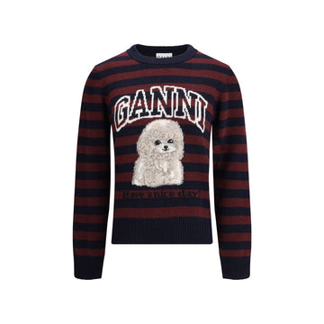 Ganni Multicolor Wool Sweatshirt