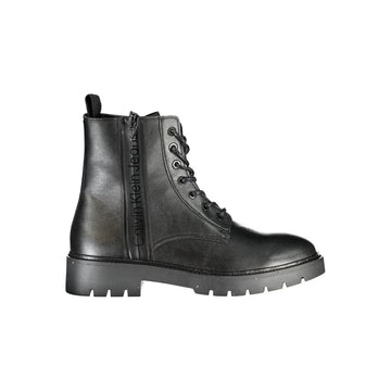 Calvin Klein Black Polyester Men Boot
