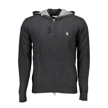 U.S. POLO ASSN. Black Cotton Mens Cardigan
